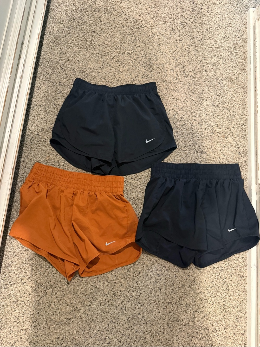Nike Women's Athletic Shorts Bundle — Black & Rust